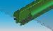 GREENHOUSES - Green PVC bar capping