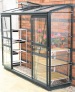 Aluminium Lean To Greenhouse 353 - Double Doors