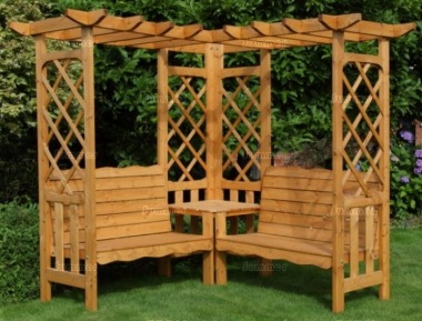 corner pergola plans | woodplans