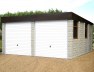 Stone Pent Double Concrete Garage 161