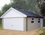 Stone Apex Double Concrete Garage 183