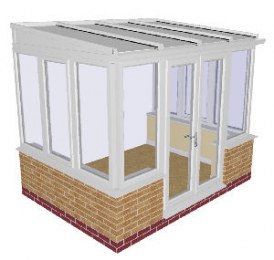 Dwarf wall DIY Lean to Conservatory 14