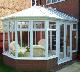 White PVCu Victorian conservatory