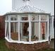 White PVCu Victorian conservatory
