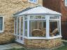 White PVCu Victorian conservatory