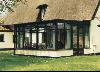 Hardwood lean to conservatory