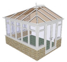 Dwarf wall DIY Edwardian Conservatory 46