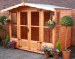 Apex Summerhouse 10 - Low Level Glazing, Double Door