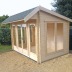 3.6-4.8m wide Apex 34-70mm Log Cabin 234