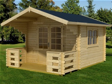 3.2m wide Apex 28-45mm Log Cabin 67