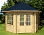 Hexagonal 45mm Log Cabin 96