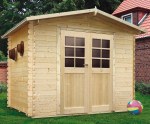Log Cabin Shed 711 - Apex Roof, 19mm Logs Log Cabin Shed 711 - Apex Roof, 19mm Logs