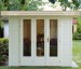 Folding Door Pent Roof Log Cabin 302
