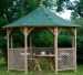 Wooden Gazebo 30 - Octagonal, Pressure Treated, Felt Tiles