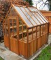 Cedar Victorian Greenhouse 591 - Part Boarded, Hinged Door