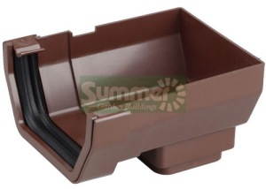 PVC gutters and downpipes
