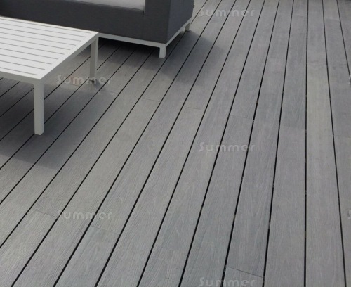 LOG CABINS xx - WPC solid decking kits - grey