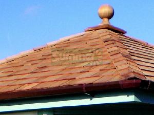 Cedar shingle roof