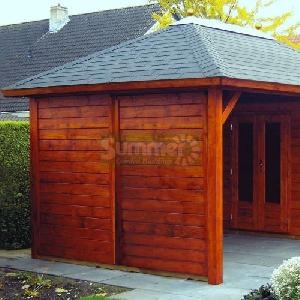 GAZEBOS xx - Fully boarded end wall