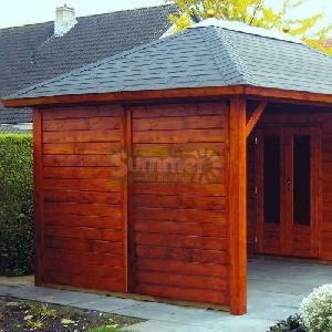 GAZEBOS xx - Fully boarded end wall