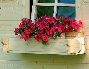 Window boxes - interlocking log construction