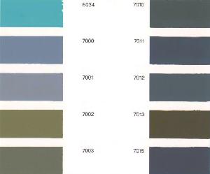 Blue Grey Color Chart