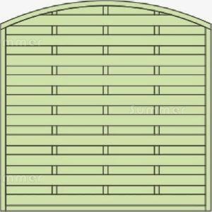 FENCING xx - Elevation drawing 6x6 convex