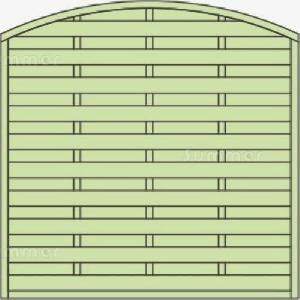 FENCING xx - Elevation drawing 6x6 convex