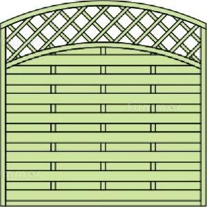 FENCING xx - Elevation drawing 6x6 convex