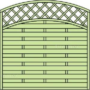 FENCING xx - Elevation drawing 6x6 convex