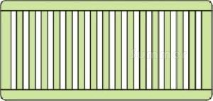 Elevation drawing - square top