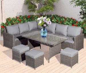 Rattan corner sofa 9 seater outlet