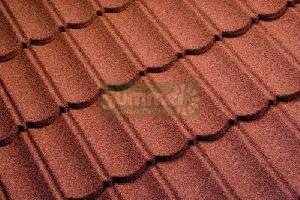 Granular steel roof tiles