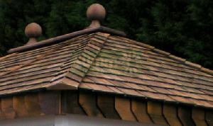 Cedar shingle roof