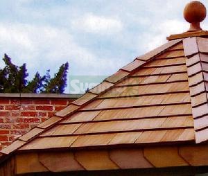 Cedar shingle roof