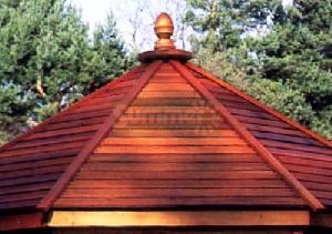 Cedar slatted roof