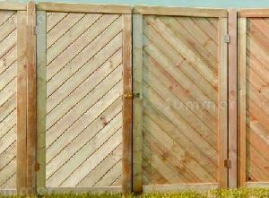 Single and double gates, larch