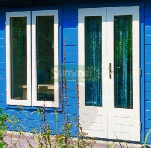 LOG CABINS xx - Additional large pane doors and windows - double glazed