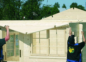 GARAGES AND CARPORTS xx - Log cabin assembly