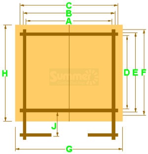 Plan with dimensions