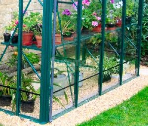 GREENHOUSES xx - Aluminium staging, coloured finish