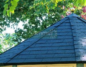 LOG CABINS xx - Roof options - thatched or felt tiles LOG CABINS xx - Roof options - thatched or felt tiles