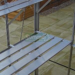 GREENHOUSES - Aluminium staging, silver finish GREENHOUSES - Aluminium staging, silver finish