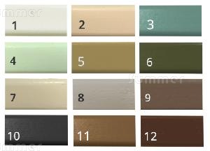 Paint finish - Full colour chart