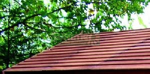 SHEDS xx - Cedar slatted roof