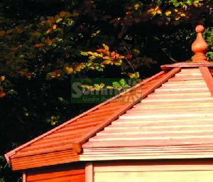 Cedar slatted roof