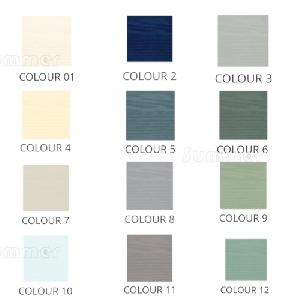 SUMMERHOUSES xx - Paint finish - Full colour chart