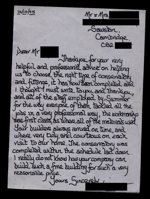 Customer Letter