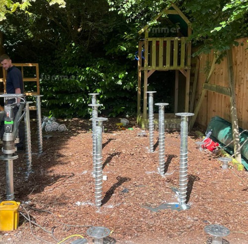 Ground Screw Foundation Bases - Supplied and Built