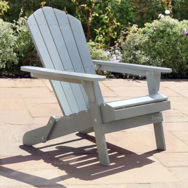 Folding Adirondack Chair 843 - Grey Paint Finish, FSC® Certified